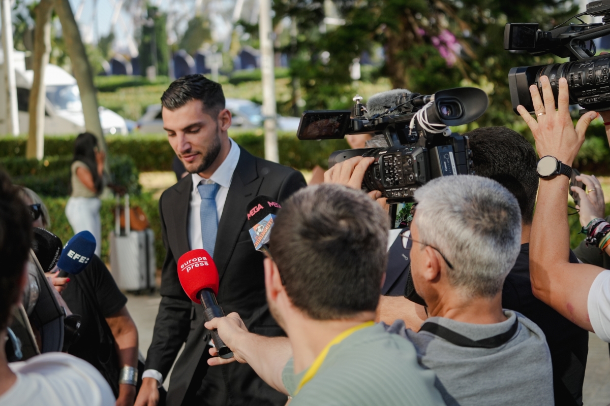 Rafa Mir a su llegada a la Audiencia Provincial de Valencia, a 28 de mayo de 2026