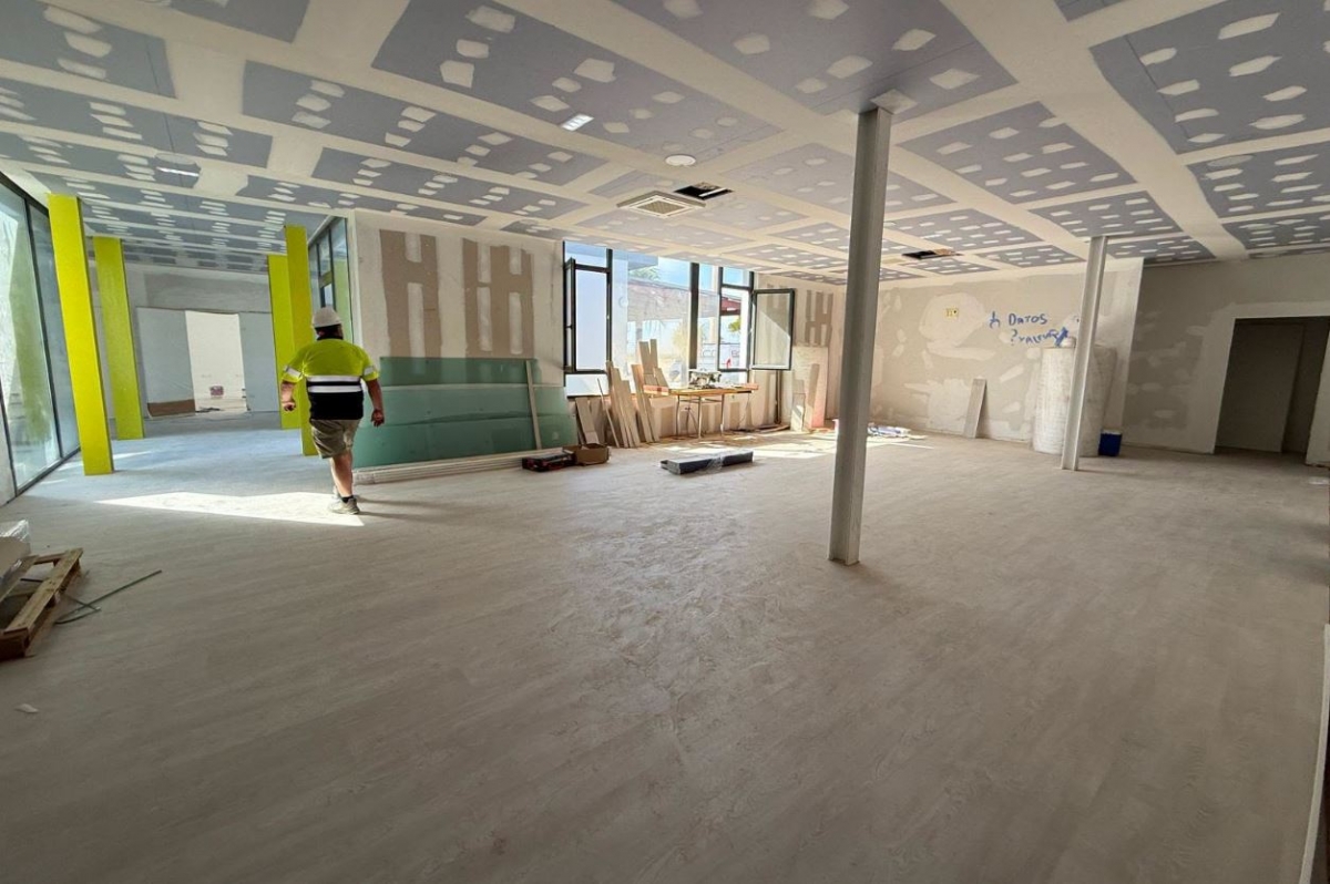 Obras en el aeropuerto de San Javier. - Foto: AYUNTAMIENTO Obras en el aeropuerto de San Javier.
