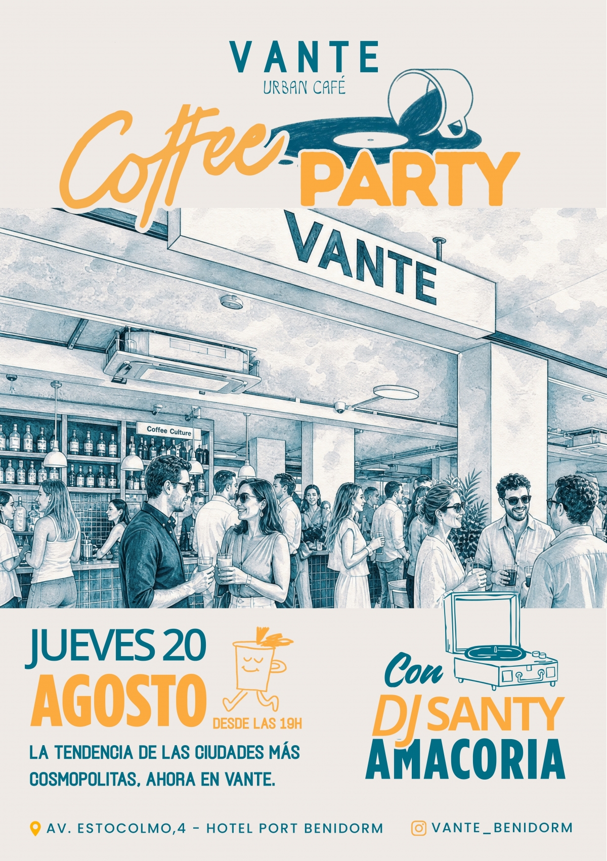 Vante Urban Café celebra su evento de apertura con la primera Coffee Party.