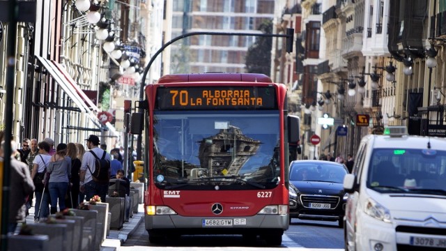 El transporte urbano por autobús aumenta un 1,9% en junio en Comunitat Valenciana hasta los 17,4 millones