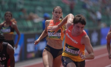 El sanjaviereño Hugo Pérez roza la final mundial sub-20 de 4x100 mixto con nuevo récord de España