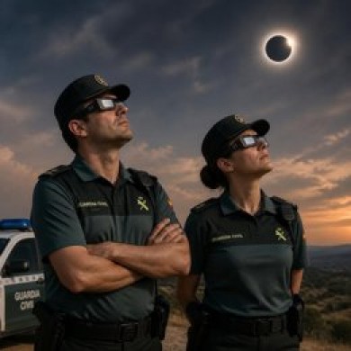 La Guardia Civil desplegará un dispositivo especial de seguridad por el eclipse del día 12, con más de 24.000 efectivos