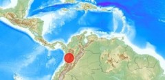Registrado un terremoto de magnitud 7,4 en el oeste de Colombia