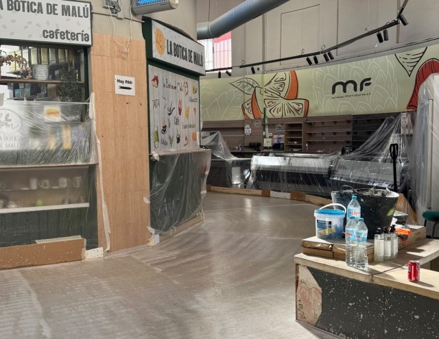 Las obras de mejora del Mercado Municipal de Alfafar avanzan con la ejecución de la segunda fase