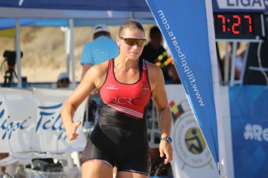 Las cartageneras Macián y Blanca López son campeonas de España de beach sprint en Torrevieja