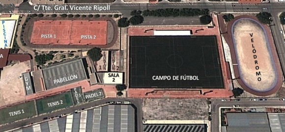 Castalla licita las obras para cubrir parte de las pistas del polideportivo: el presupuesto roza el millón 
