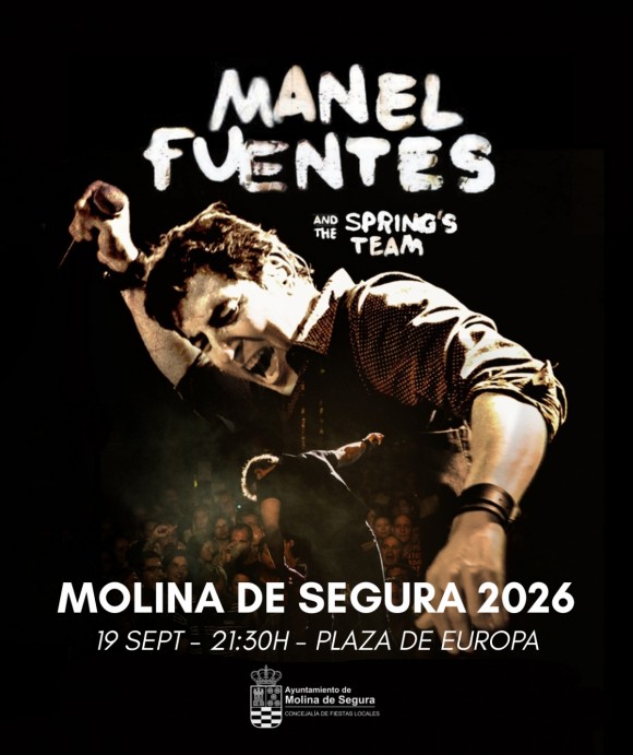 Molina de Segura celebra sus fiestas del 3 al 21 de septiembre con Café Quijano, Orquesta Mondragón, Maldita Nerea, La Frontera, Manel Fuentes, Alejo Stivel y el B-Side