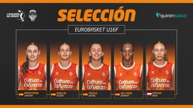 Reynal, Alonso, Owie, Lishchuk y Kenig, al Eurobasket U16F
