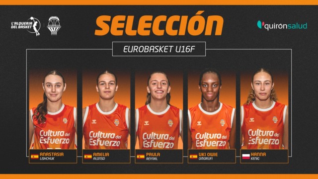 Reynal, Alonso, Owie, Lishchuk y Kenig, al Eurobasket U16F