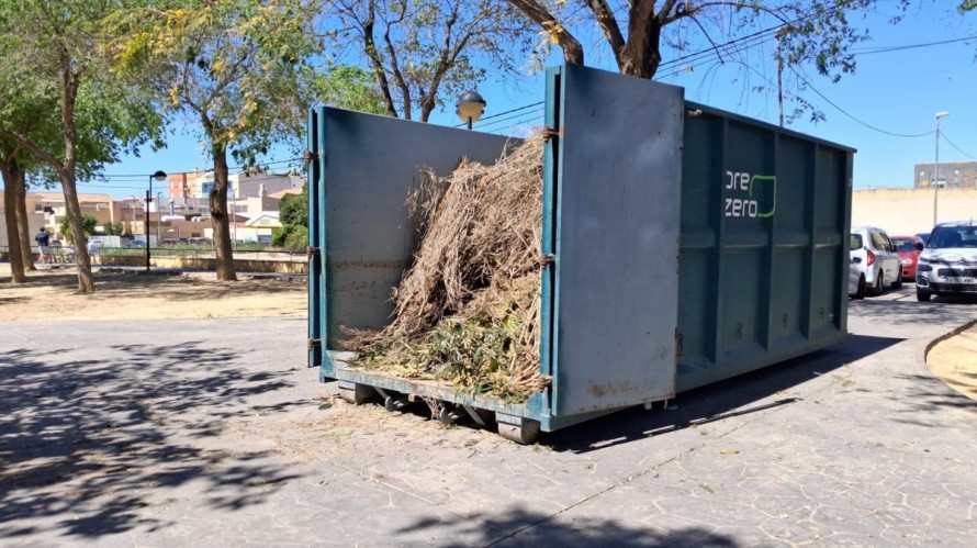 Murcia recicla casi 150 toneladas de poda agrícola en la primera mitad del año