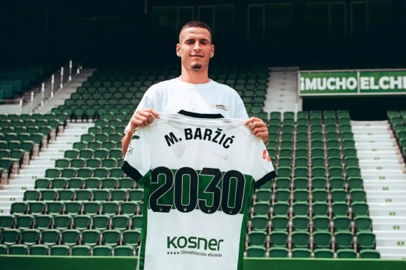 Baržić y el Elche CF amplían su vinculación hasta 2030