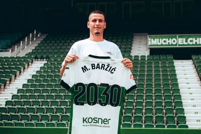 Baržić y el Elche CF amplían su vinculación hasta 2030