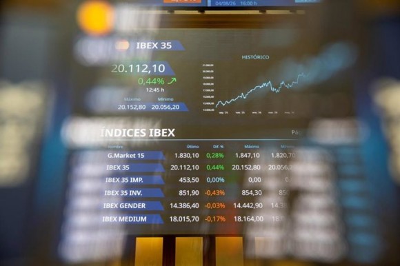 El Ibex 35 cierra la semana cayendo un 0,10%, hasta los 20.156 puntos