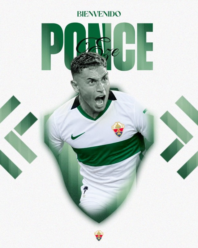 El argentino Ezequiel Ponce vuelve al Elche CF