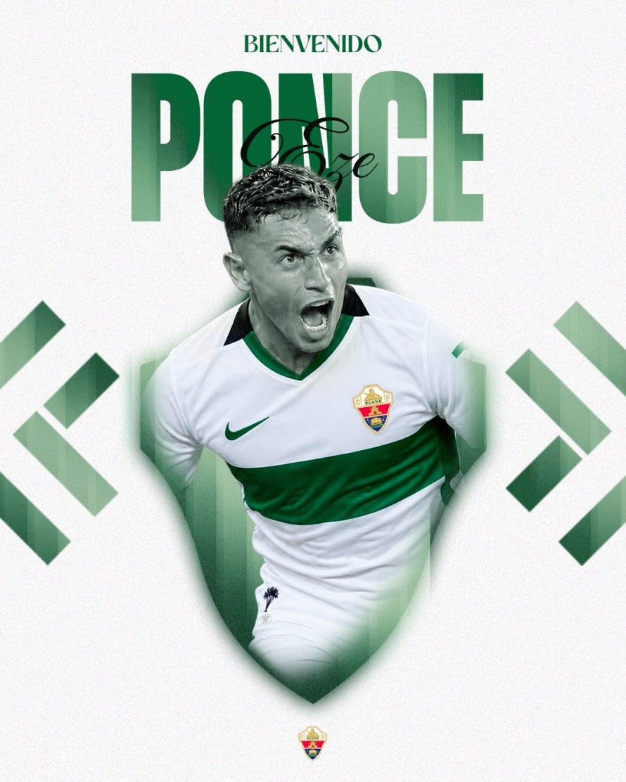 El argentino Ezequiel Ponce vuelve al Elche CF