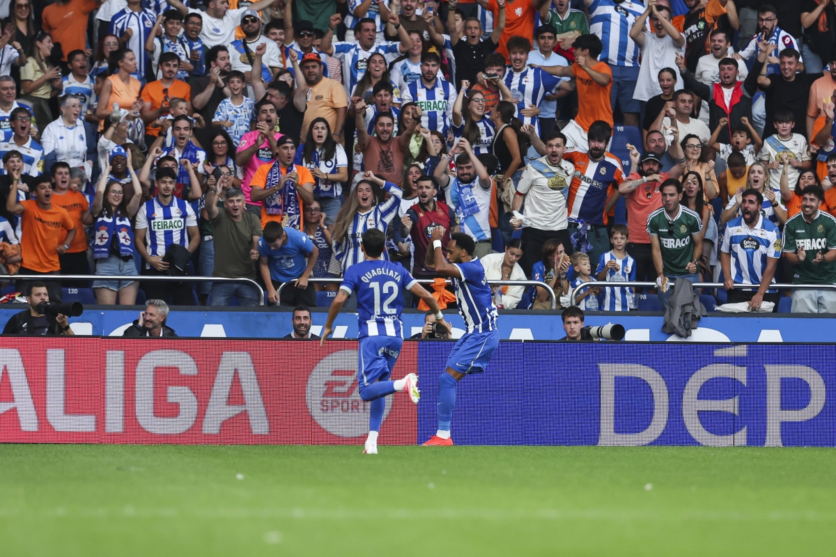 Aubameyang celebra su gol