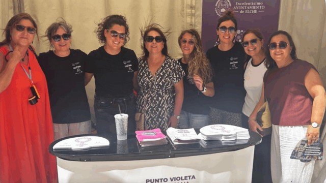 Profesionales de los Puntos Violeta en Elche realizan 35 intervenciones en fiestas y ayudan a una detención