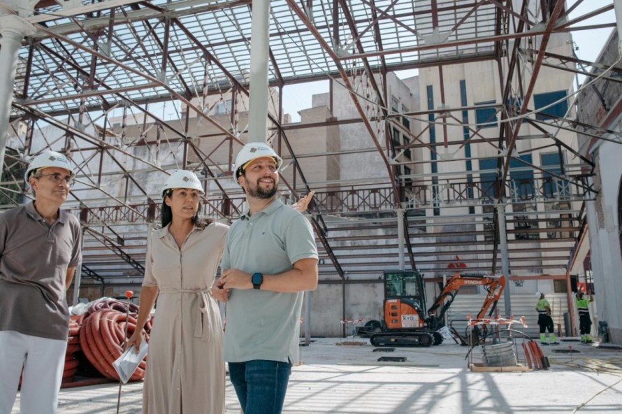 Castelló avanza con la reforma del nuevo Mercado Central: las obras alcanzan el 45% de su ejecución