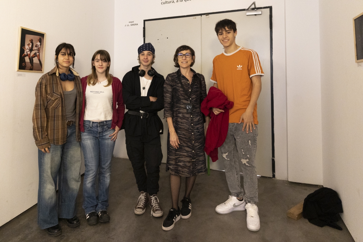Con un grupo de adolescentes en Dansa València.