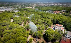 Torrent activa los cañones de agua de El Vedat ante el episodio de altas temperaturas
