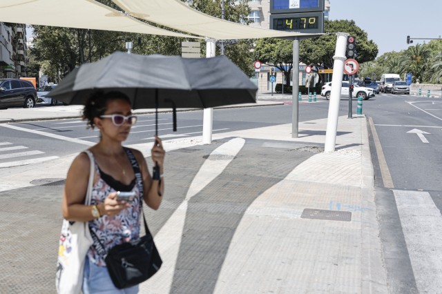 El calor no afloja: las temperaturas máximas marcan 39,5 grados en Pego, entre las más altas de España