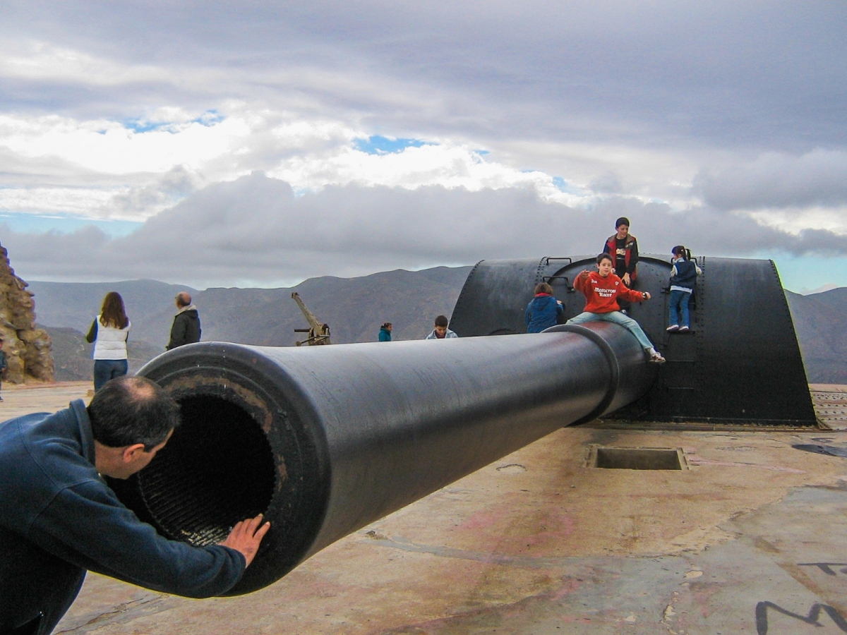 Baterías defensivas de Cabo Tiñoso - Foto: J.J. PEÑALVER Baterías defensivas de Cabo Tiñoso