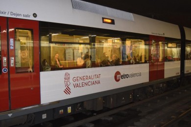 Metrovalencia reduce parcialmente el servicio ante la alerta roja por lluvias