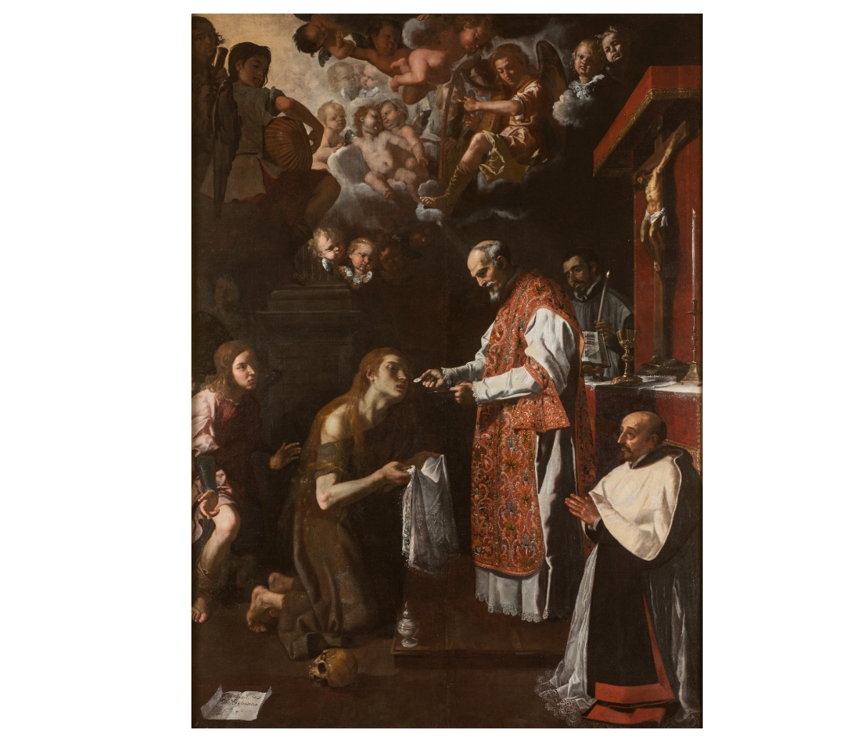 Última comunión de la Magdalena, de Jerónimo Jacinto de Espinosa. Mubav.