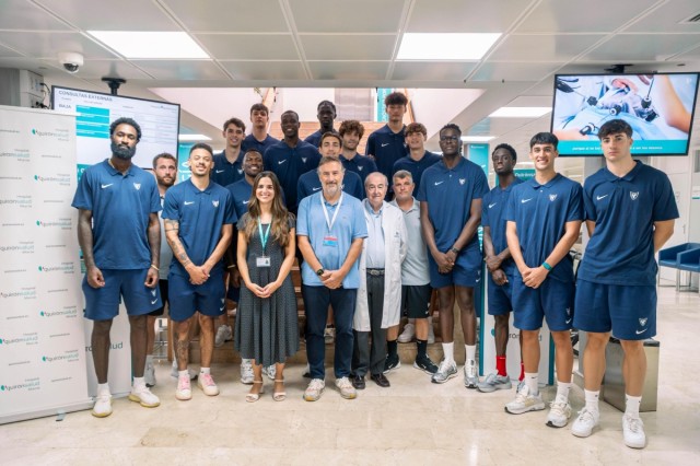 El UCAM Murcia CB comienza la temporada con sus reconocimientos médicos en el Hospital Quirónsalud Murcia