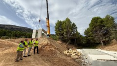 La Comunidad cuadruplica la capacidad de drenaje de la carretera de Benizar a Otos 