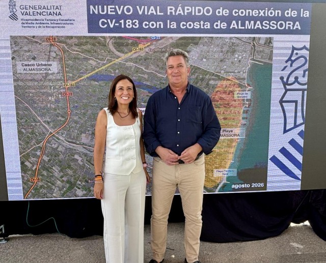 El Consell proyecta un vial rápido para mejorar la movilidad y la seguridad en la playa de Almassora 
