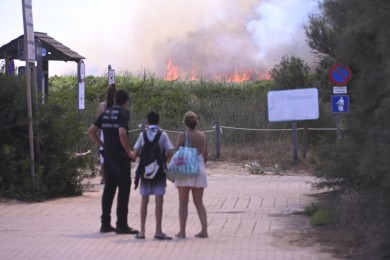 El incendio de El Saler, en imágenes