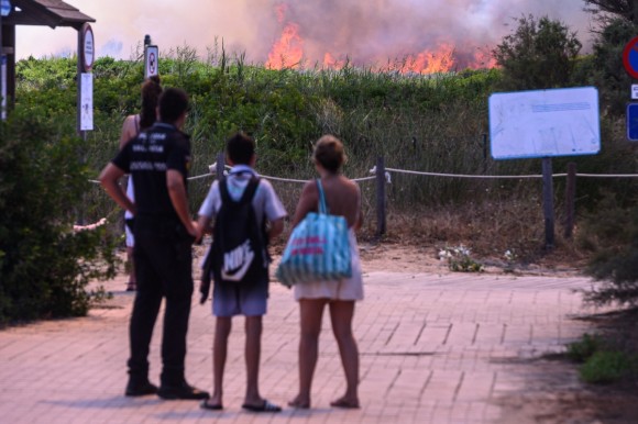 El incendio de El Saler, en imágenes