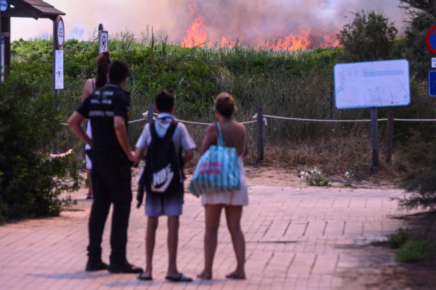 El incendio de El Saler, en imágenes