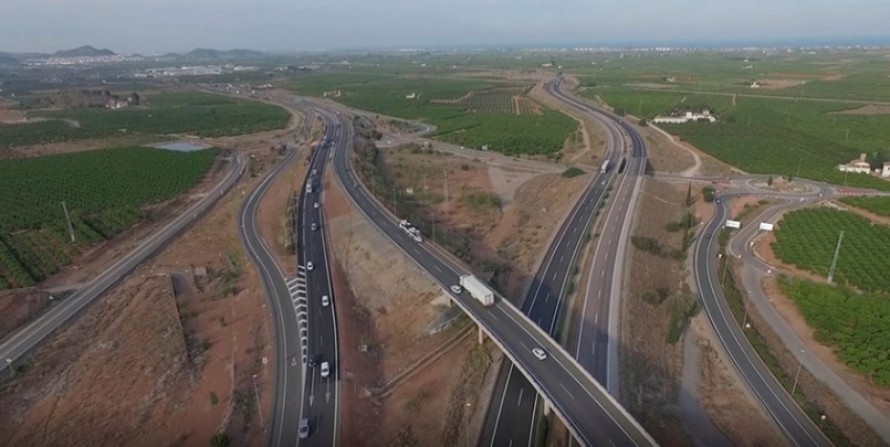 Transportes licita por 10 millones la renovación de siete kilómetros de la A-7 entre Museros y Sagunt