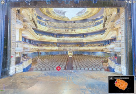 Alicante completa el barrido tridimensional del Teatro Principal  para conocer su estado y planificar su rehabilitación