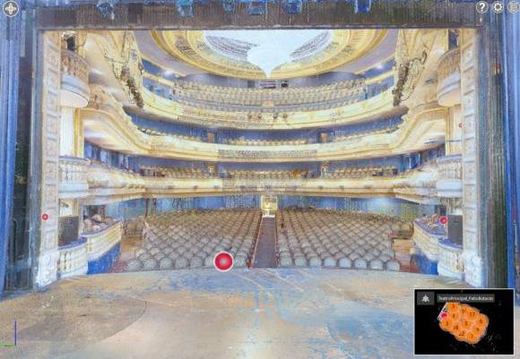 Alicante completa el barrido tridimensional del Teatro Principal  para conocer su estado y planificar su rehabilitación