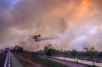 El incendio de El Saler sigue estabilizado y el perímetro se mantiene consolidado