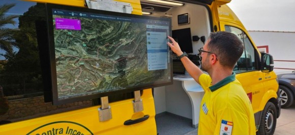 La Región refuerza la prevención contra incendios con una plataforma geoespacial 
