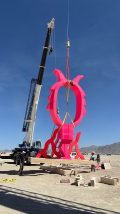 El 'Correfoc' de Dani Nebot y Miguel Arraiz ya se levanta en el desierto del Burning Man