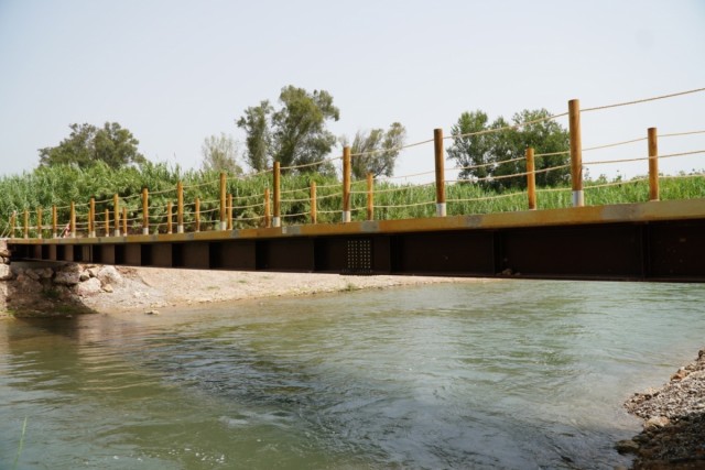 La CHJ recupera  la conectividad del Parque Fluvial del Turia con la  instalación de cuatro pasarelas