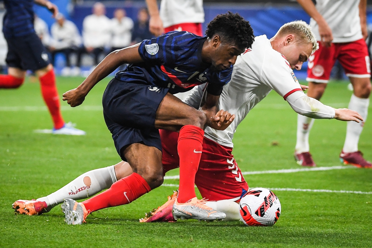 Coman y Nelson en un Francia-Dinamarca de Nations League