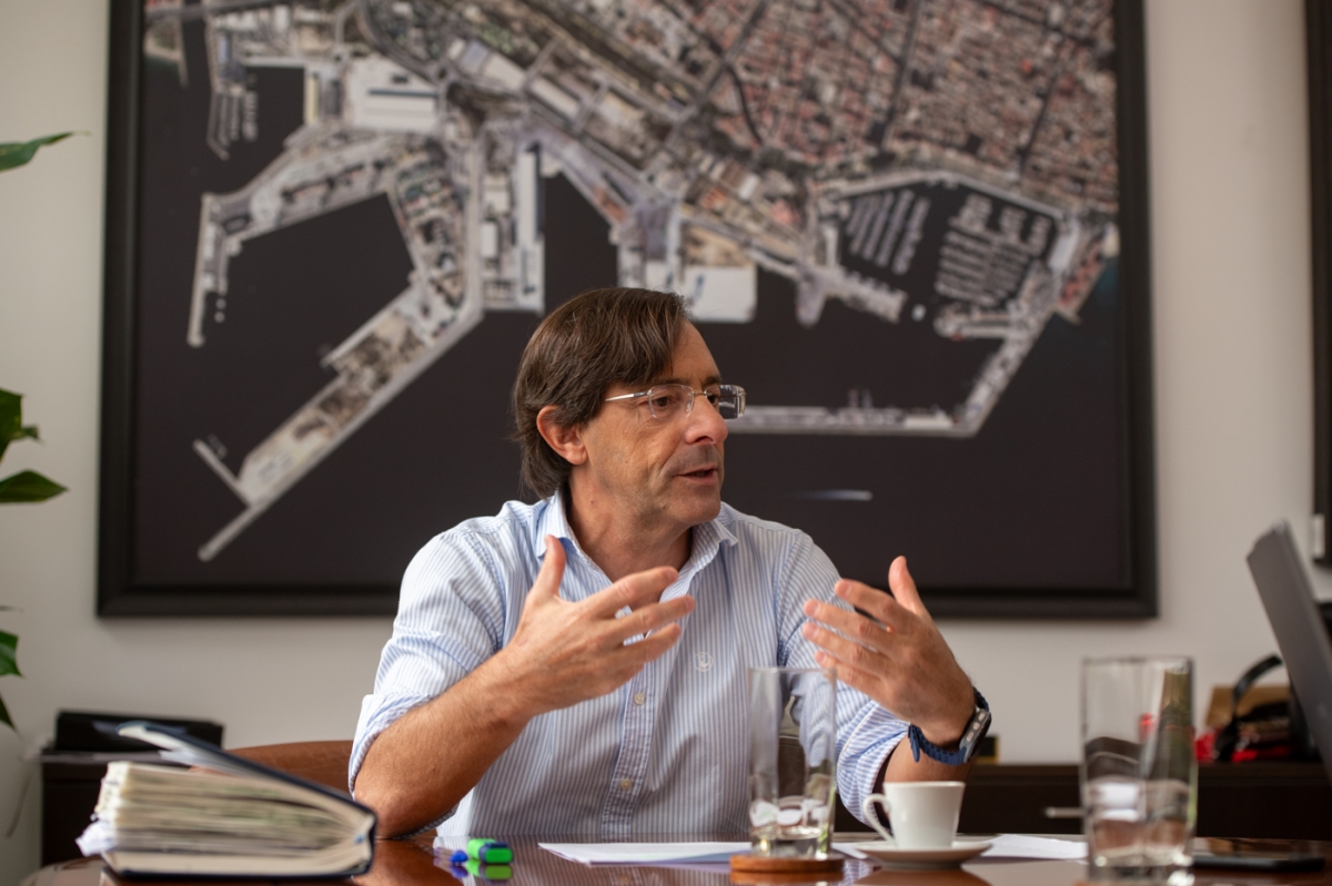 El presidente de la Autoridad Portuaria, Luis Rodríguez.