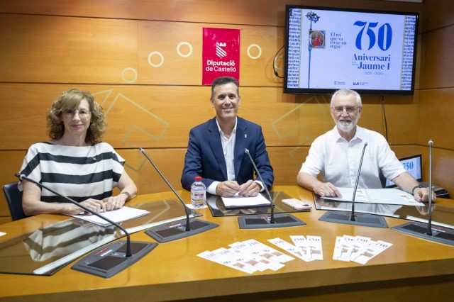 La Diputación y la UJI revisitan la historia para conmemorar el 750 aniversario de la muerte de Jaume I