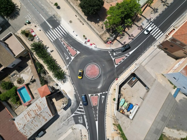 La Diputación de Valencia transforma una intersección de la CV-424 en Godelleta en una nueva glorieta