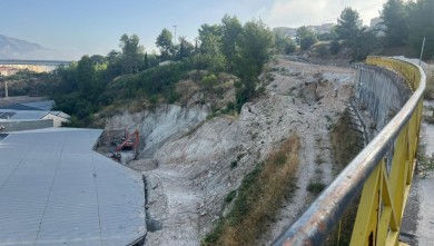 Así avanza el nuevo vial de acceso a la zona industrial Santiago Payá en Alcoy: ejecutado el 35% del coste