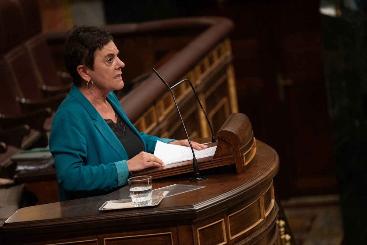 La portavoz de EH Bildu, Mertxe Aizpurua. - Foto: FERNANDO SÁNCHEZ/EP La portavoz de EH Bildu, Mertxe Aizpurua.