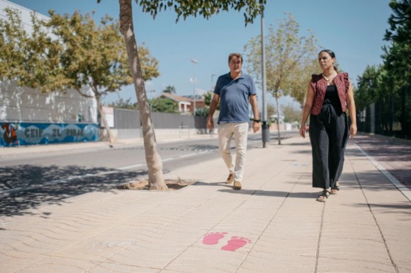 Castelló ultima los trabajos para un nuevo camino escolar en el CEIP El Pinar con el inicio de curso