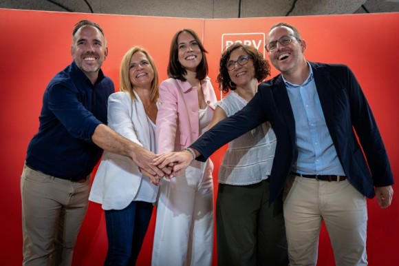 Morant lanza a los candidatos del PSPV a las alcaldías de València, Castelló, Alicante y Elche: 