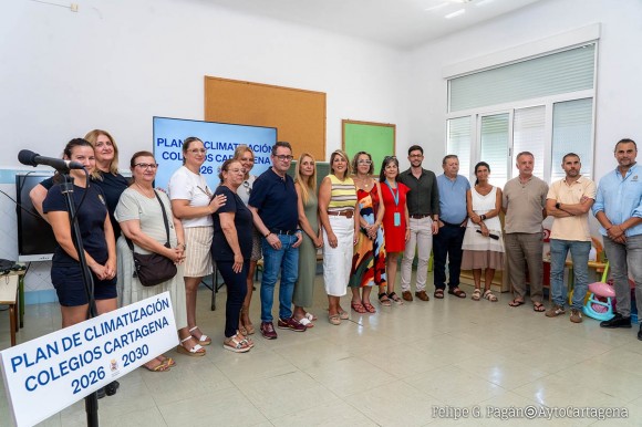 Cartagena llevará al Pleno un millón de euros a cuatro años para climatizar los colegios, pero aún no fija cuánto podrá pedir cada centro